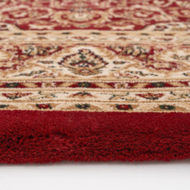 Gold and Red Traditional Cosy Fireside Rug - thumbnail 3