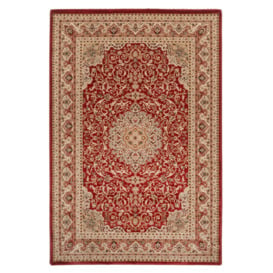 Gold and Red Traditional Cosy Fireside Rug - thumbnail 1