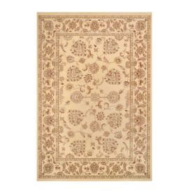 Gold Cream Traditional Medallion Fireside Rug