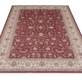 Washable & Non Slip Gold Floral Area Rug - thumbnail 3