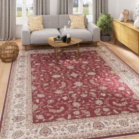 Washable & Non Slip Gold Floral Area Rug - thumbnail 2