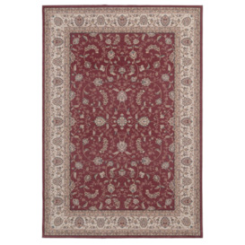 Washable & Non Slip Gold Floral Area Rug - thumbnail 1