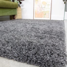Soft Fluffy Thick Pile Shaggy Area Rug, Living Room Bedroom Carpet Runner - thumbnail 3