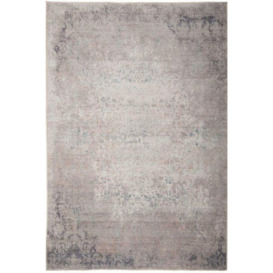 Beige Distressed Abstract Rugs Non Slip & Washable