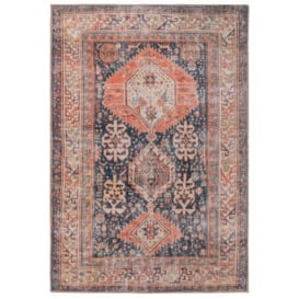 Beige Distressed Abstract Rugs Non Slip & Washable