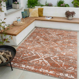 Distressed Terracotta Outdoor, Garden and Patio Area Rug - thumbnail 2