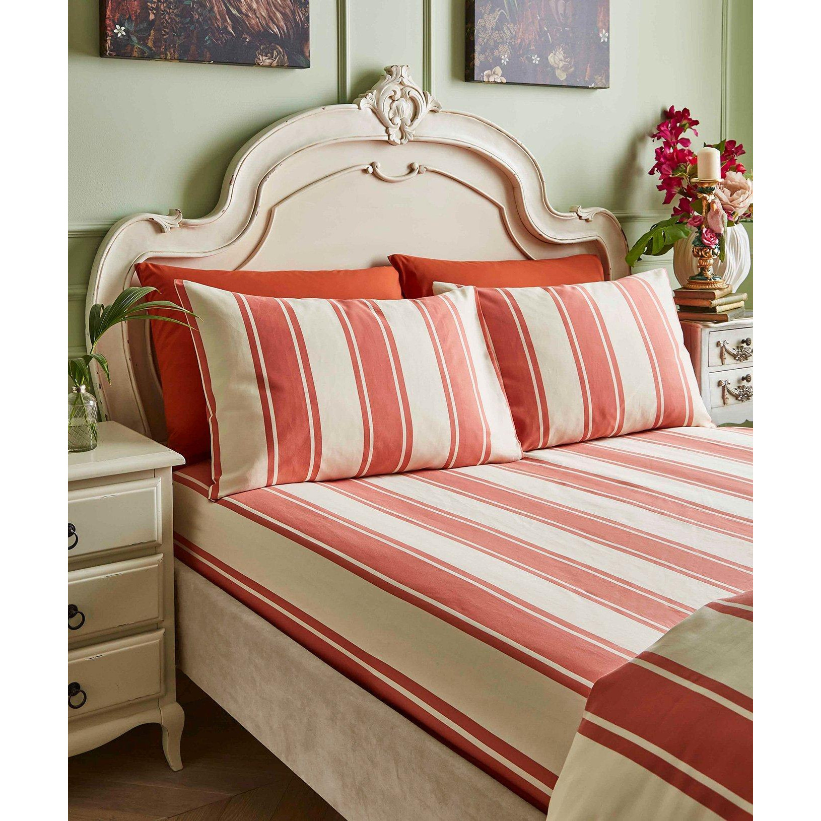 Candy Stripe 200TC Fitted Sheet - image 1