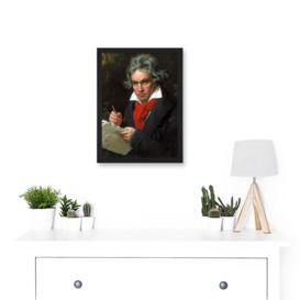 Ludwig Van Beethoven Stieler Composer A4 Artwork Framed Wall Art Print - thumbnail 3