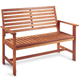 2 Seater Meranti Hardwood Garden Bench