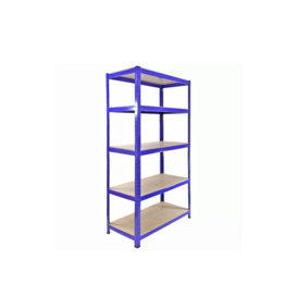 T-Rax Metal Storage Shelves, Blue, 90cm W, 45cm D - thumbnail 1