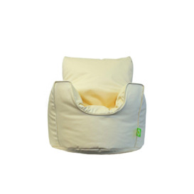 Cotton Twill Natural Bean Bag Arm Chair Toddler Size - thumbnail 1