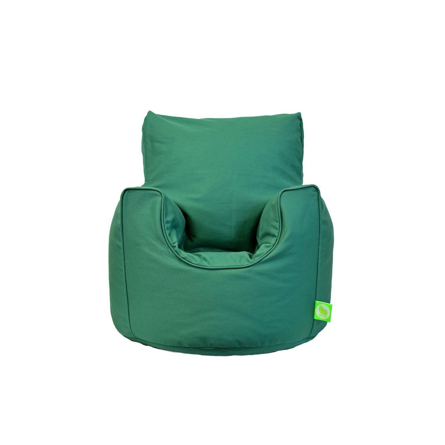 Cotton Twill British Racing Green Bean Bag Arm Chair Toddler Size - image 1
