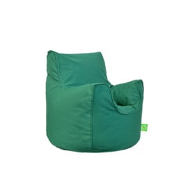 Cotton Twill British Racing Green Bean Bag Arm Chair Toddler Size - thumbnail 2