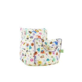 Cotton Party Animals Bean Bag Arm Chair Toddler Size - thumbnail 2