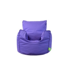 Cotton Twill Purple Lilac Bean Bag Arm Chair Toddler Size