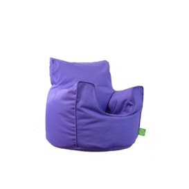 Cotton Twill Purple Lilac Bean Bag Arm Chair Toddler Size - thumbnail 2