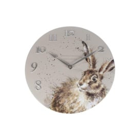 Bright Eyes Hare Wall Clock 30cm