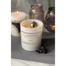 Amethyst - Relax Crystal Candle - Orange, Rosemary & Lavender