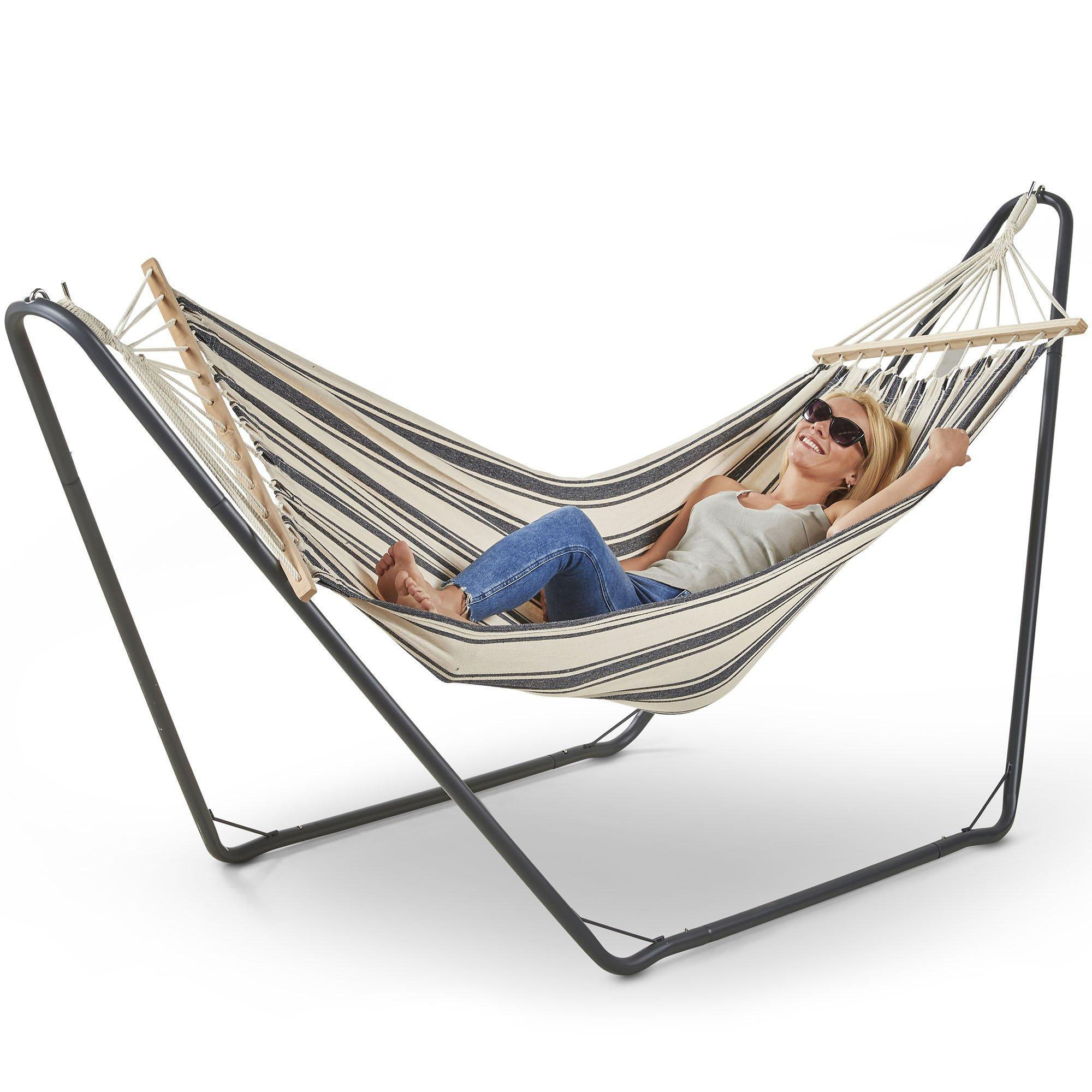 Freestanding Camping Patio and Garden Hammock with Frame - image 1