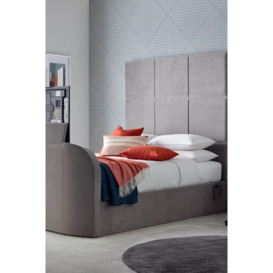 Somerton Grey Upholstered TV - Bed Frame