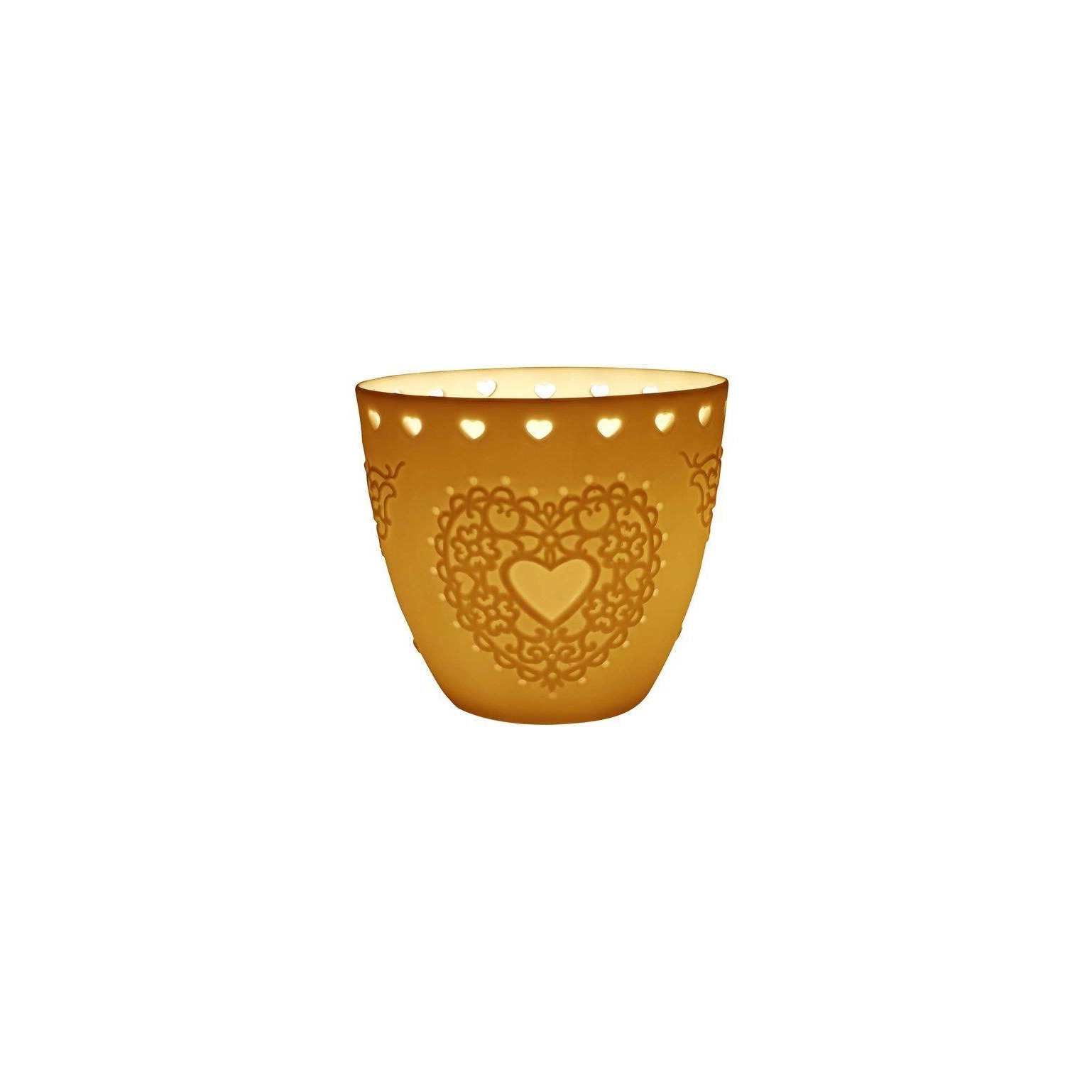 Light-Glow Heart Lithophane Tealight Candle Holder Cup - image 1