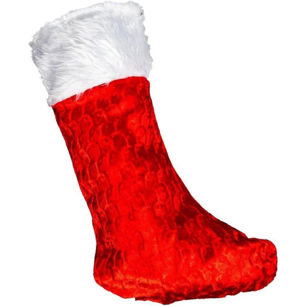 Large Christmas Stocking Santa Stocking Accessories Father Christmas Sack Sock Gifts Bag - image 1