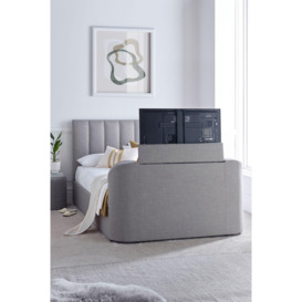 Lucille Upholstered TV Bed Mid Grey - Bed Frame Only