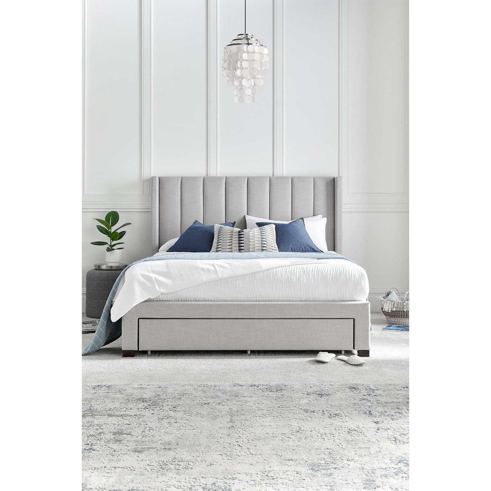 Savannah Grey Mist Upholstered - Bed Frame Only - image 1