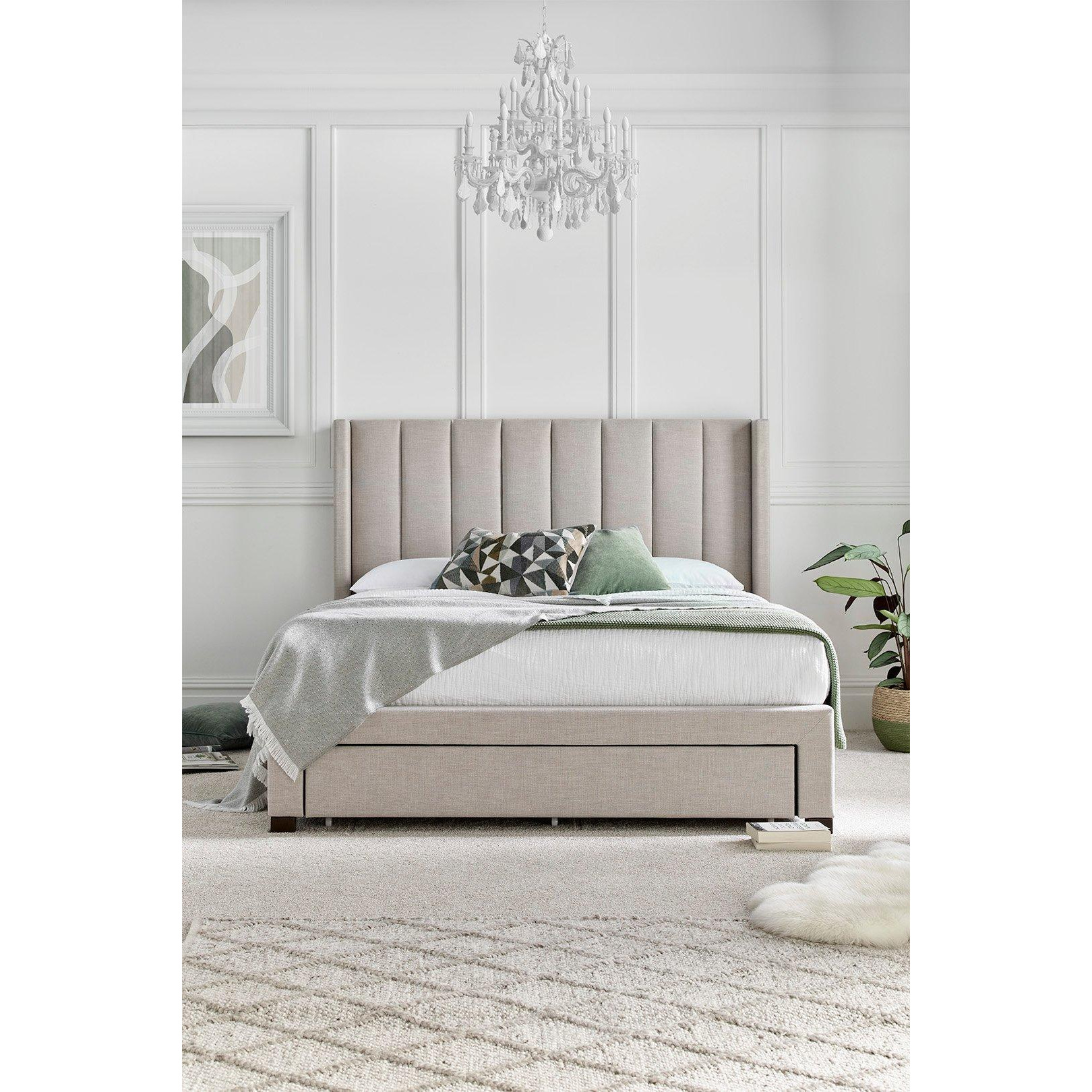 Savannah Natural Oat Upholstered - Bed Frame Only - image 1