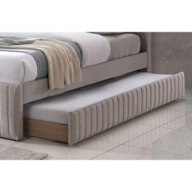 Bexley Natural Oat Upholstered -  Bed Frame With Underbed Frame - thumbnail 3