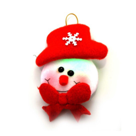 3pcs Novelty Christmas Tree Hanging Decorations Flashing LED Soft Teddy Set, Multi. - thumbnail 1