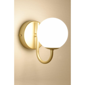 Wall Light and Sconce with Globe Shade - thumbnail 1
