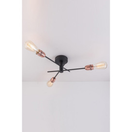 3 Light Ceiling Spotlight, E27/ES Bulb Cap, Dimmable - thumbnail 3