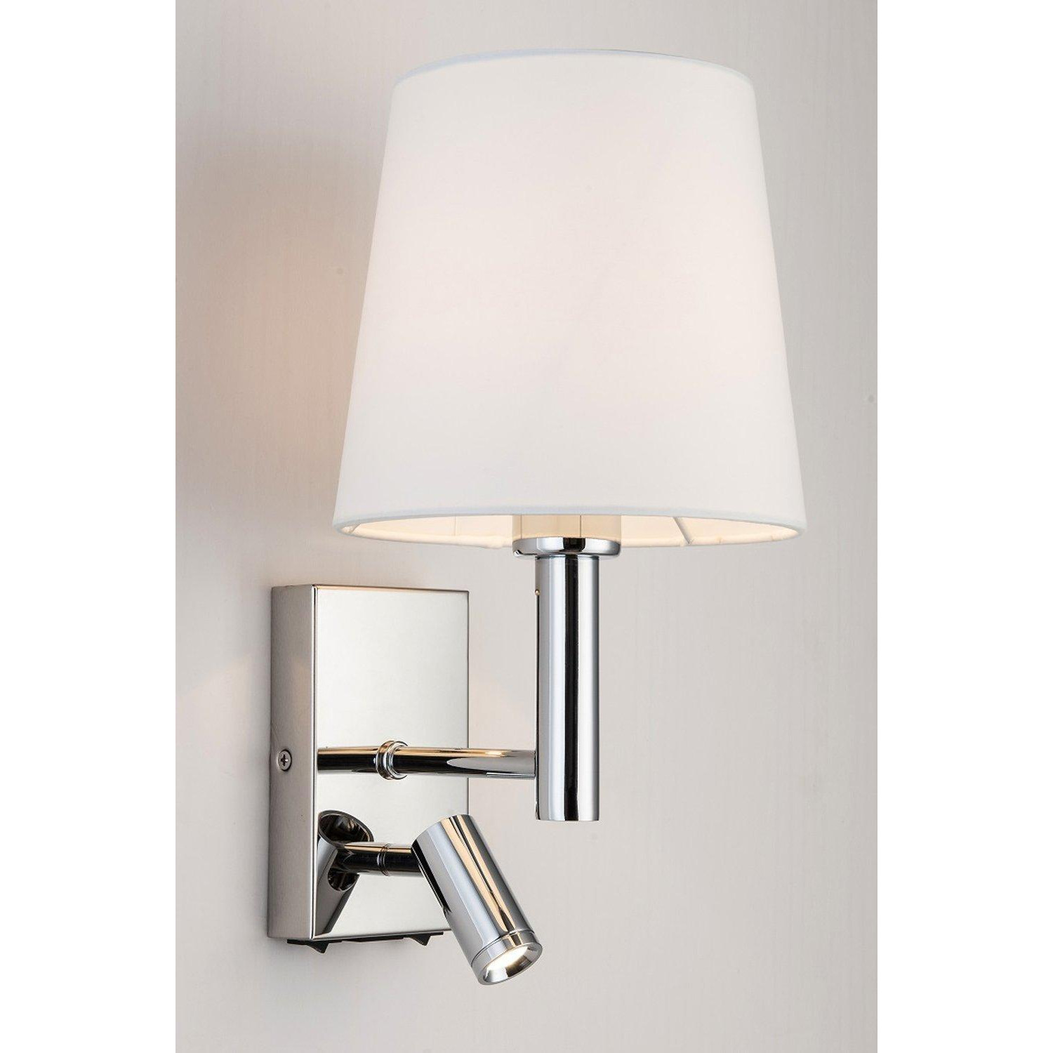 Wall Light with switches Adjustable LED Reading Light Cylinder Shade - image 1