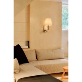 Wall Light with switches Adjustable LED Reading Light Cylinder Shade - thumbnail 2