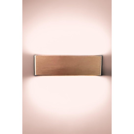 LED Up and Down Wall Light Brushed Bronze Finish Warm White 8W Non-Dimmable