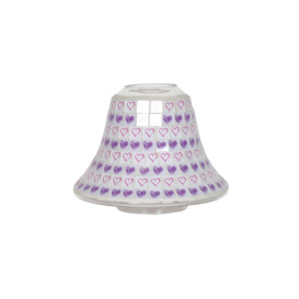 Lilac Heart Candle Jar Lamp