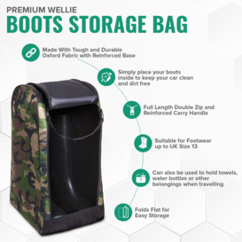 Camouflage Wellie Boots Storage Bag - thumbnail 2