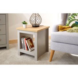 Lancaster Side Table with Shelf - thumbnail 1