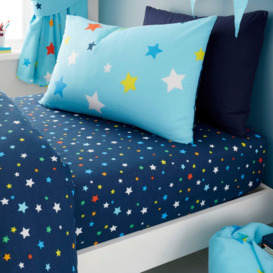 Kids Multi Stars Reversible Duvet Cover Quilt Bedding Set - thumbnail 3