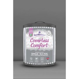 Coverless Comfort Printed Stripe Grey 10.5 Tog Duvet - thumbnail 1
