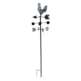 Freestanding Traditional Cockerel Garden Weathervane Wind Indicator - thumbnail 1