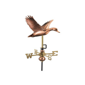 Flying Duck Cottage Copper Weathervane - thumbnail 1
