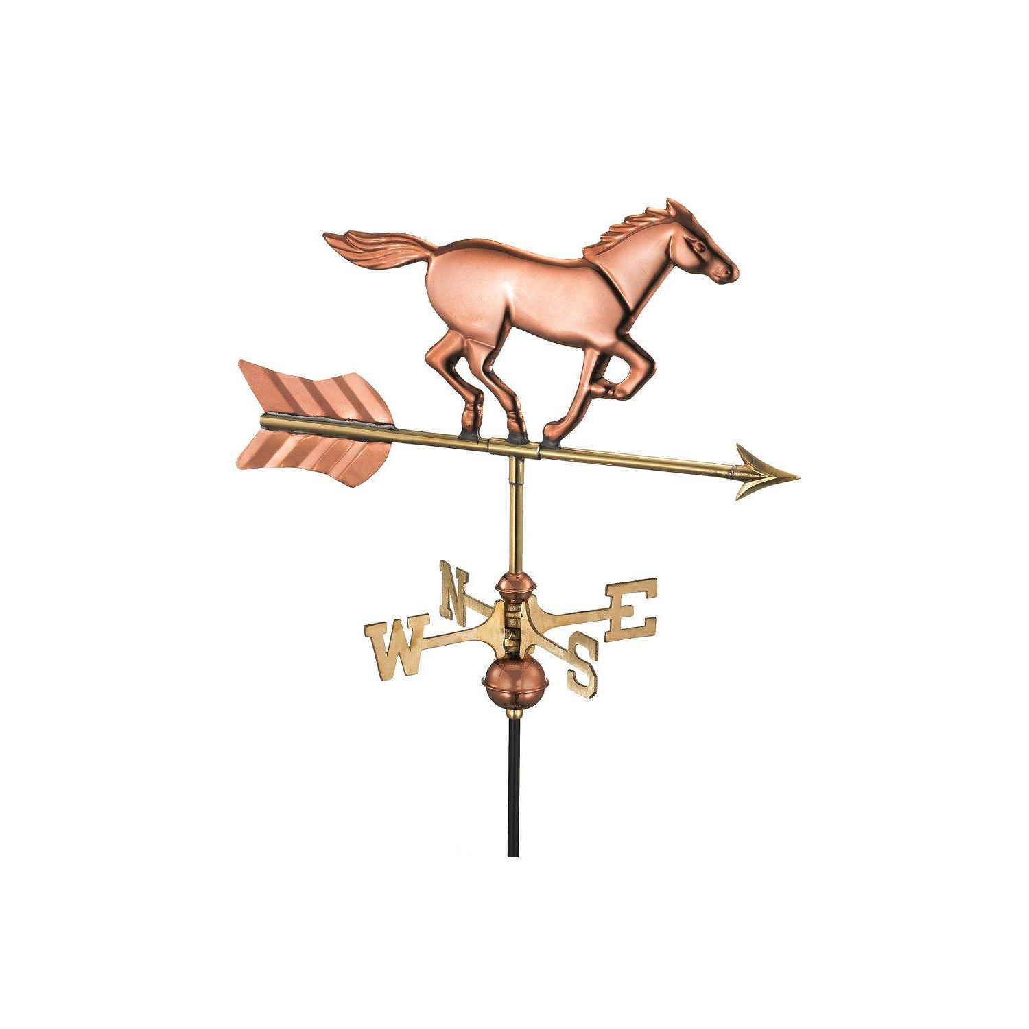 Horse Cottage Copper Weathervane - image 1