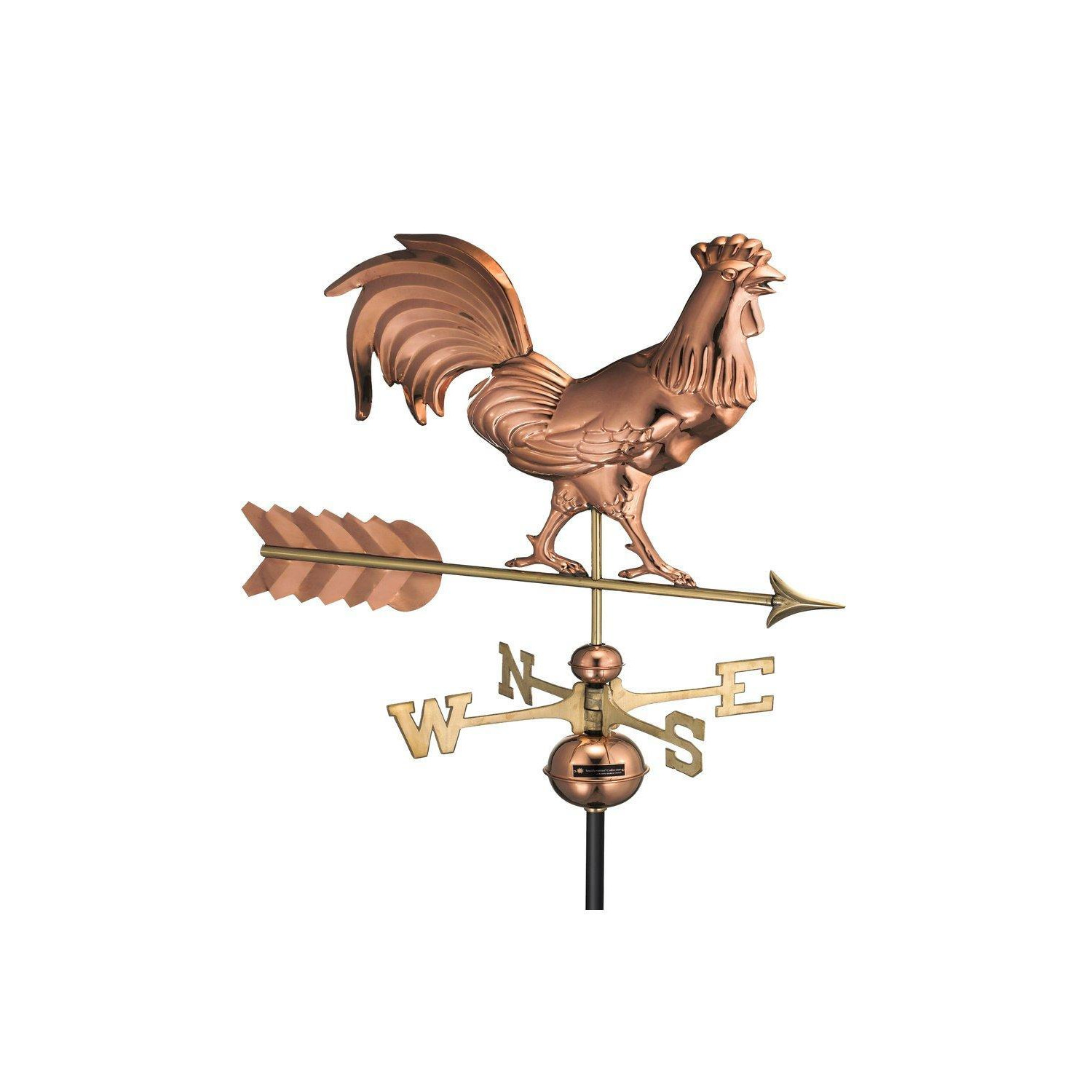 Rooster Farmhouse Copper Weathervane - image 1