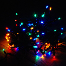 9.9m (100 LED) Snowtime Multi-Coloured Connectable Lights with 3m Lead Wire - thumbnail 1