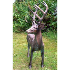 Standing Stag Buck Ornament Cast From Aluminium - thumbnail 2