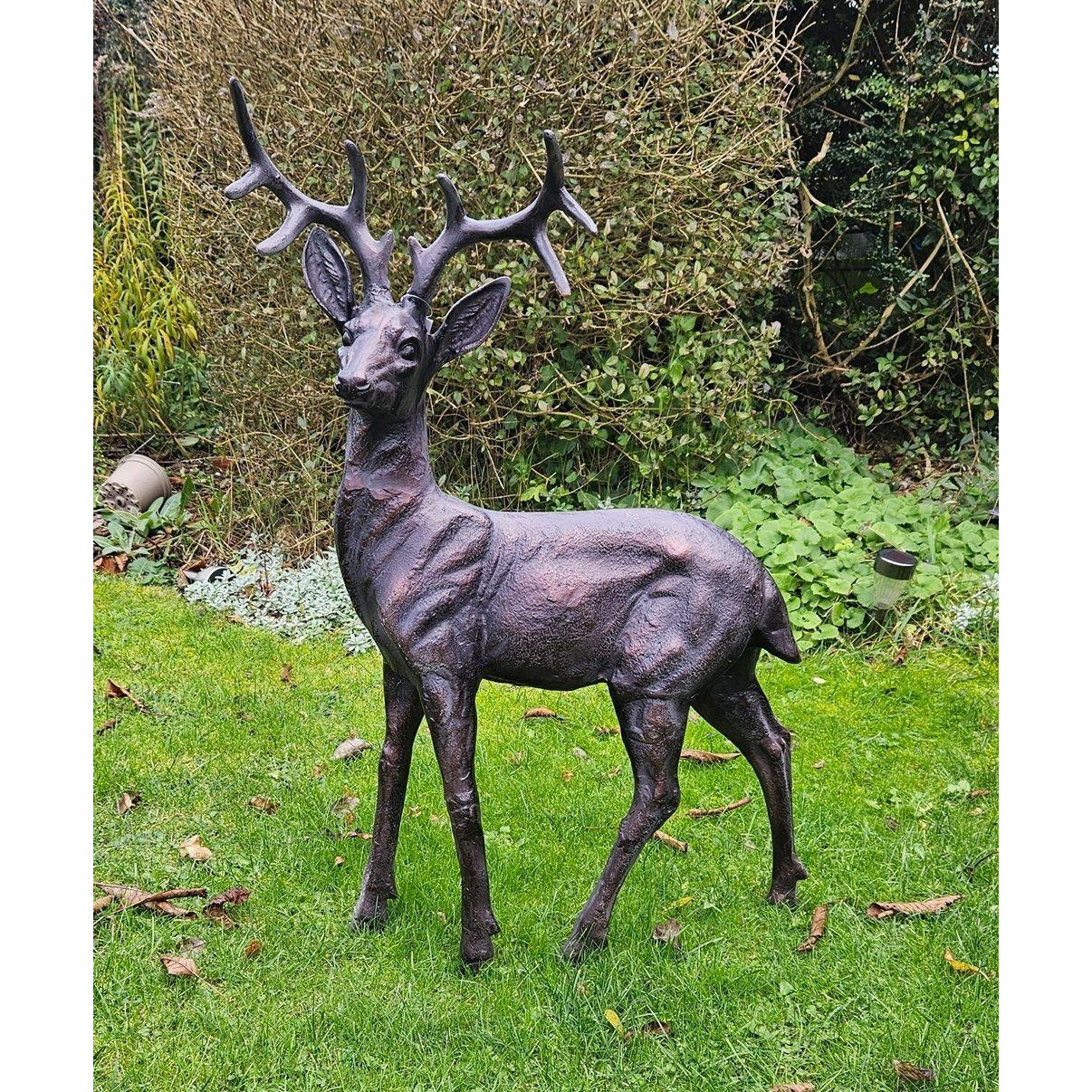 Standing Stag Buck Ornament cast from Aluminium Large - image 1