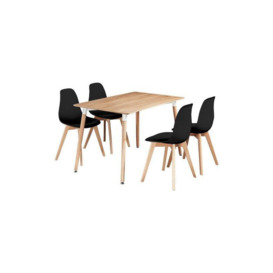 'Rico Halo' Dining Set Includes a Table and 4 Chairs - thumbnail 1