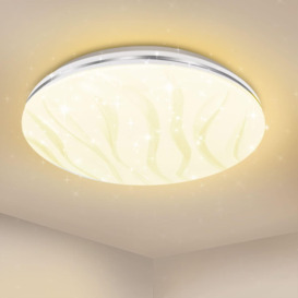 24W LED Integrated Flush Light Ceiling Light warm white 38cm
